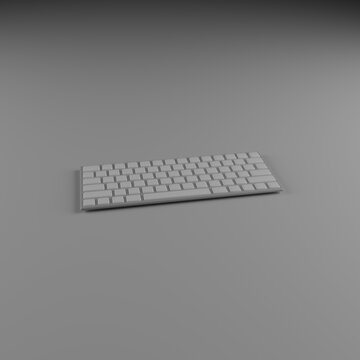 Teclado inform&aacute;tico sin rotulaci&oacute;n en m&uacute;ltiples colores