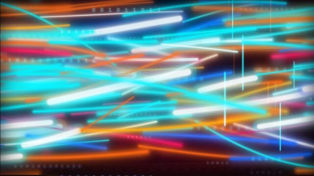 Abstract Streamlines Visuals with Data Motion Graphics Modern Tech