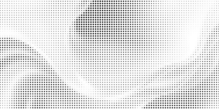 Half tone gradient. Dotted gradient, fine dot spraying and halftone dotted background seamless horizontal geometric pattern vector template set.