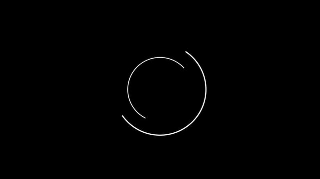2 Loading circle glowing color animated