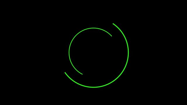 2 Loading circle glowing color animated