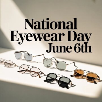 National Eyewear Day June 6th Featuring Various Glasses