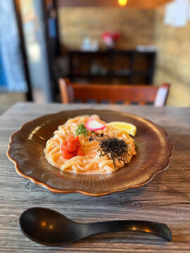 Mentaiko cream udon