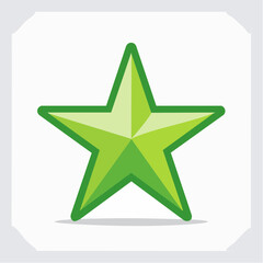 Obraz premium Green Star Icon