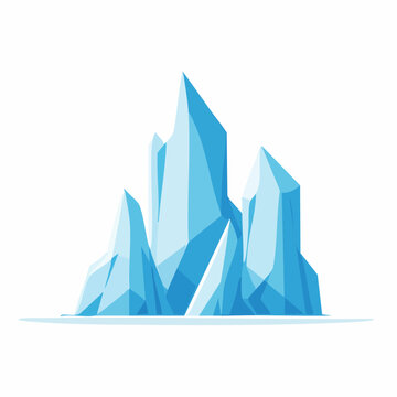 Stylized Iceberg Illustration