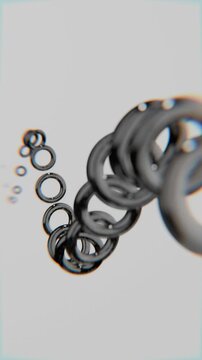 abstract looping 3d shape background wallpaper