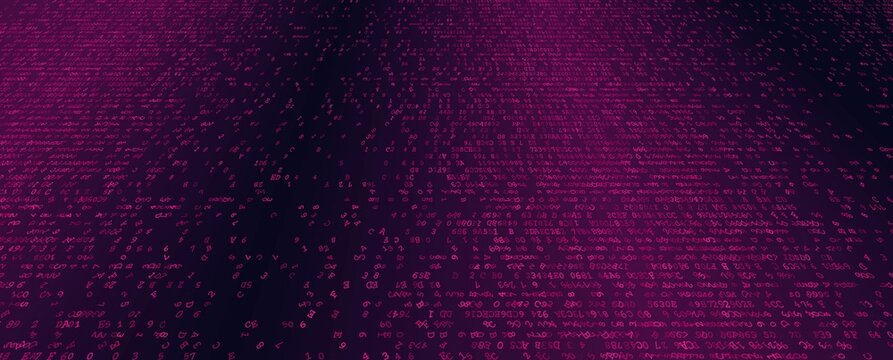 Digital Entropy - A Fragmented Horizontal Array of Binary Logic and Scattered Data Packets. Perspective.
