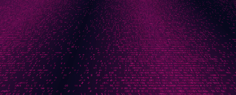 Digital Entropy - A Fragmented Horizontal Array of Binary Logic and Scattered Data Packets. Perspective.