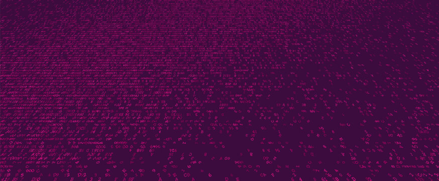 Quantum Flux - Dense Binary Data Stream Transition. Perspective.