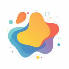 Fototapeta premium Abstract Fluid Shapes with Gradient Colors
