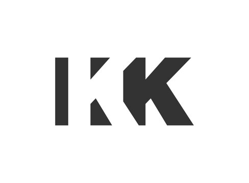 IKK logo design. Initial letter I K K bold font style for tech startups, consulting, corporate branding. Creative company name, headlines typography identity, trendy logotype.