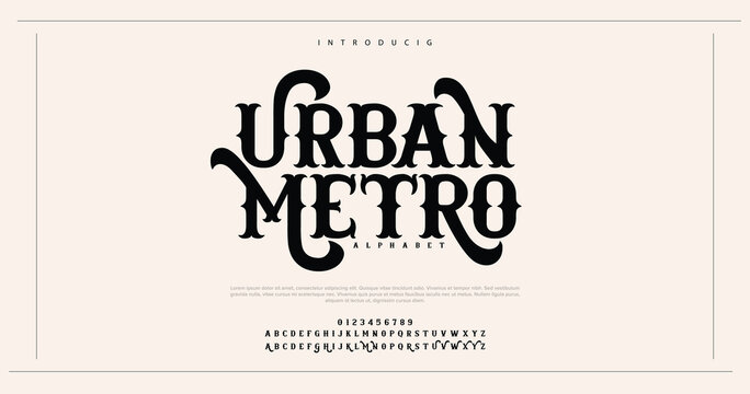 Elegant awesome alphabet letters font and number. unique serif font. Classic Lettering Minimal Fashion Designs. Typography fonts regular uppercase and lowercase. vector illustration