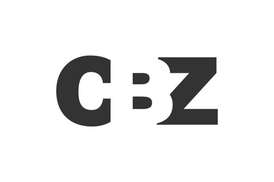 CBZ logo design. Initial letter C B Z bold font style for tech startups, consulting, corporate branding. Creative company name, headlines typography identity, trendy logotype.
