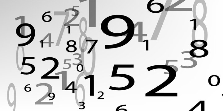 Creative and modern background with numbers trend eps10