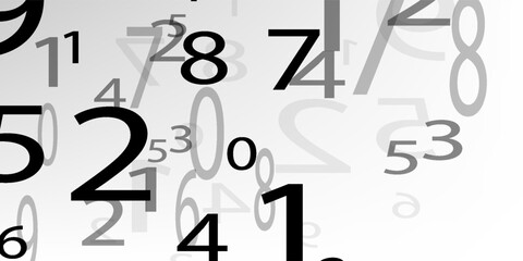 Obraz premium Creative and modern background with numbers trend eps10
