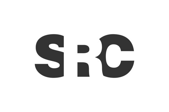 SRC logo design. Initial letter S R C bold font style for tech startups, consulting, corporate branding. Creative company name, headlines typography identity, trendy logotype.