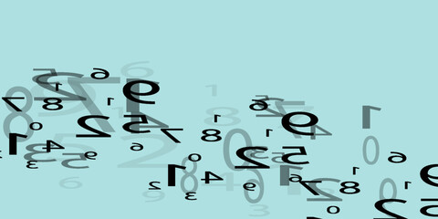 Obraz premium Creative and modern background with numbers trend eps10