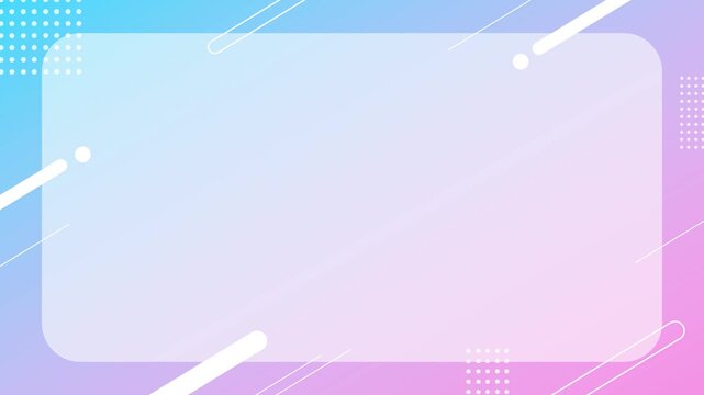Simple and cute background frames with gradation and geometry.