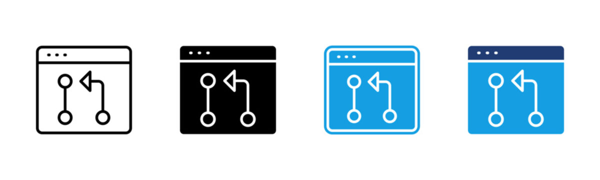 Pull Request icon multiple style collection