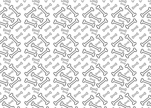 Seamless Dog Bone Pattern Background for Pet and Veterinary Design.