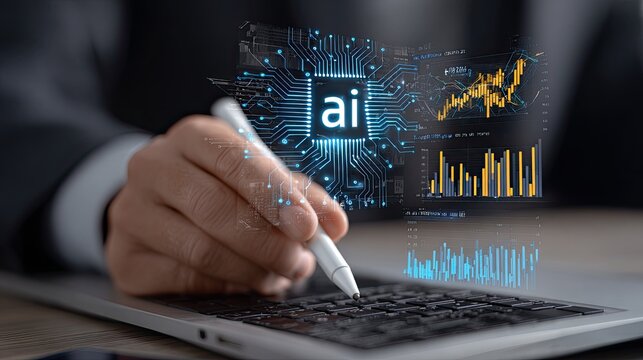 AI technology in business analytics and financial trading.