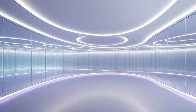 Futuristic gesture control interface concept with hand silhouette, touching light glowing lines, abstract tech background