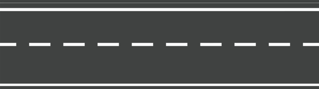 road two way lane divider dashed centerline marking illustration