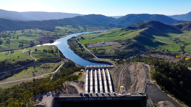 Spectacular aerial photo of Talbingo Dam NSW Australia