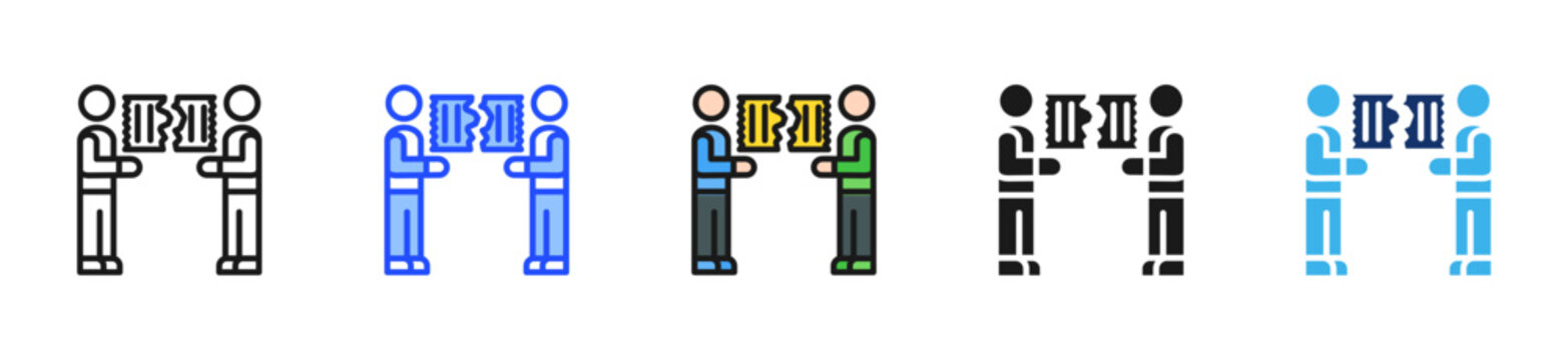 Split Bill Icon Collection With Multiple Styles