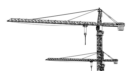 construction crane illustration © Arto