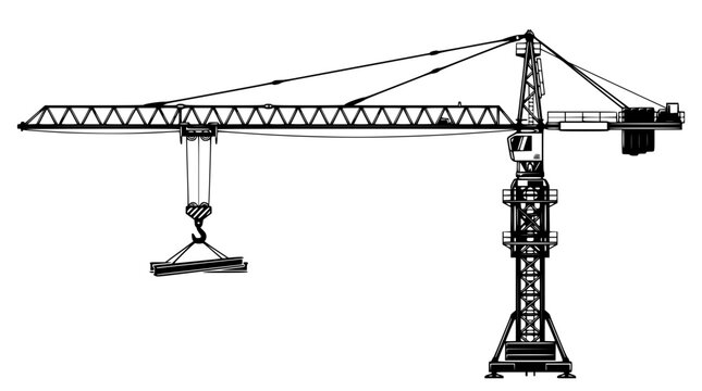 construction crane silhouette