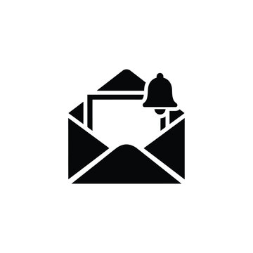 Notification Email Icon Symbol.