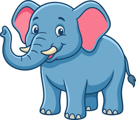 Fototapeta premium baby elephant cartoon