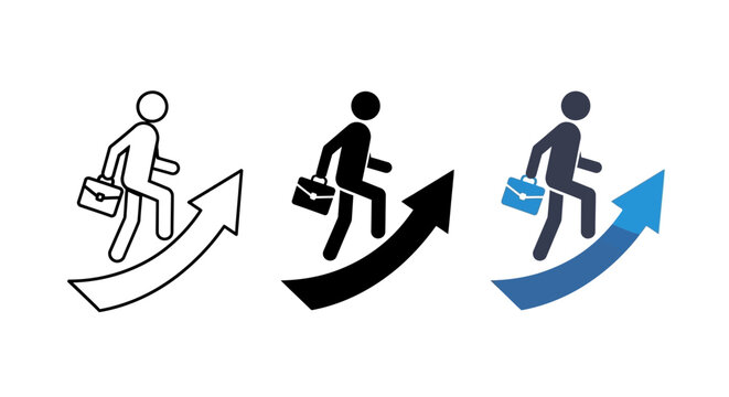 Set of icons representing responsive web design across multiple devices like desktop computers and smartphones for digital display and screen technology