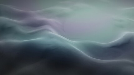 Fototapeta premium Abstract ethereal landscape with flowing waves of light and shadow in cool blue and purple tones