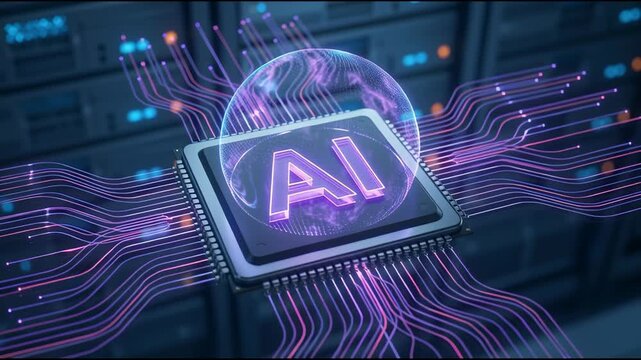 Artificial Intelligence Technology Concept Design.