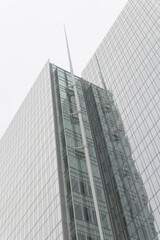 Naklejka premium The Ontario Court of Justice at 10 Armoury Street in Toronto, designed by Renzo Piano Building Workshop with NORR for Infrastructure Ontario in a contemporary high-tech modernist style, completed 2023