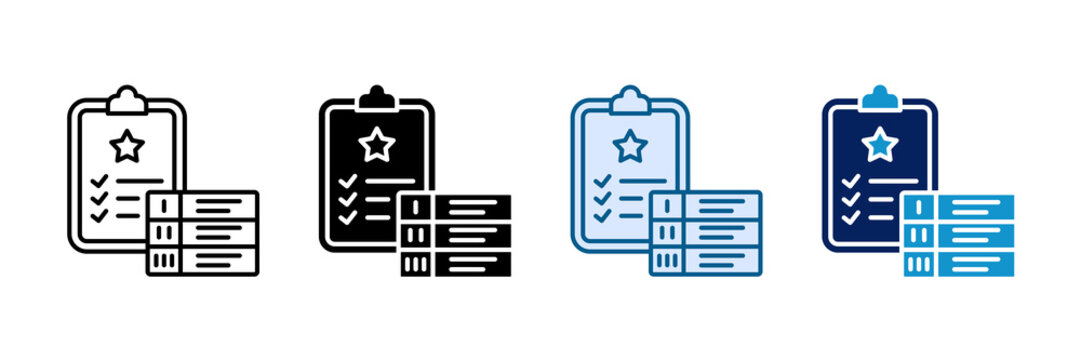 Priority List Icon Set Multiple Style Collection