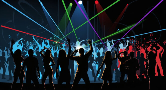 people dancing in the club