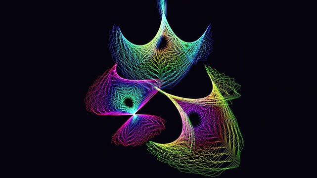 Seamless 4K loop of a glowing orange chladni pattern rotating in a hypnotic abstract motion field with cinematic depth. Ideal for VJ sets, music videos, meditation visuals and luxury technology 