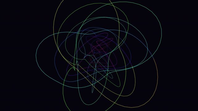 Seamless 4K loop of a glowing sapphire torus knot rotating in a hypnotic abstract motion field with cinematic depth. Ideal for VJ sets, music videos, meditation visuals and luxury technology 