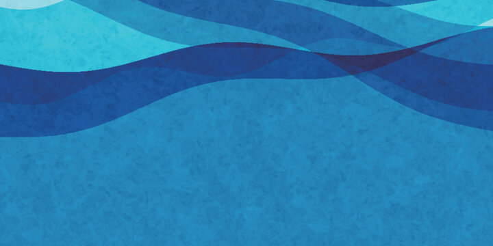 Abstract blue wave background with textured overlay