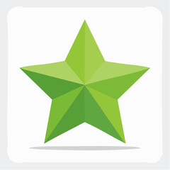 Obraz premium Green Star Icon