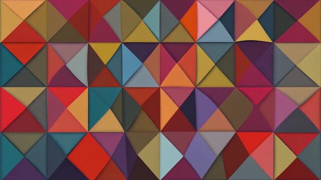 Cinematic Vivid Color Block Grid Sliding Swapping Shuffle Abstract Loop Animation