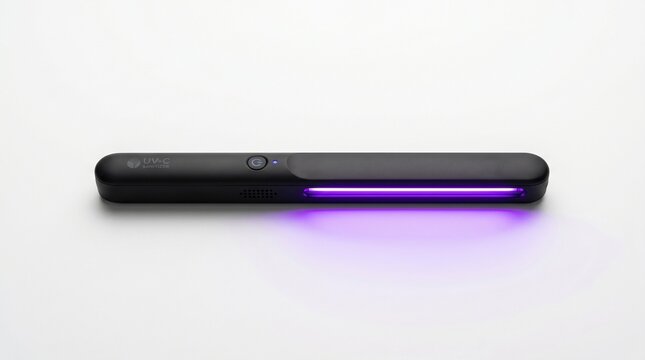 A sleek black soundbar with purple lighting on a white surface on transparent background hantavirus pulmonary syndrome, hps