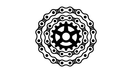 Bicycle gear and chain mechanism. © imam