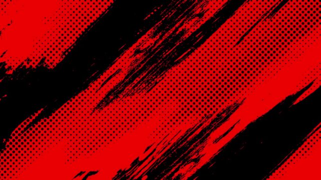 Abstract Red and Black Brush Stroke Background 4K