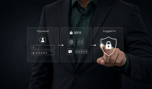 Multi Factor Authentication Login Security Password Verification Access Control System