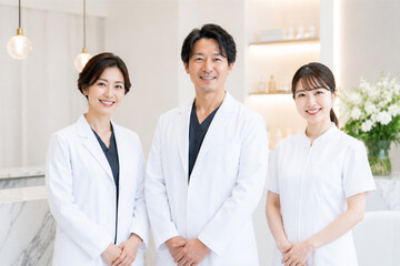 Fototapeta premium 直美,医師,美容外科医,美容皮膚科医,美容医療,美容クリニック,美容外科