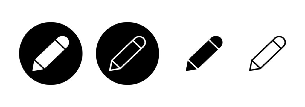 Pencil icon logo design. pen sign and symbol. edit icon vector
